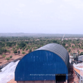 Estrutura de aço galvanizado Arqueado Projeto de teto Espaço Frame aditivo galpão de armazenamento